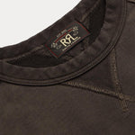 RRL Felpa uomo girocollo in cotone Black Indigo