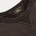 RRL Felpa uomo girocollo in cotone Black Indigo