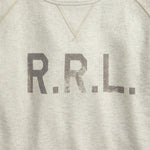 RRL Felpa uomo in cotone con logo Avena Melange