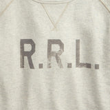 RRL Felpa uomo in cotone con logo Avena Melange
