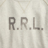 RRL Felpa uomo in cotone con logo Avena Melange