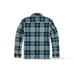RRL Giacca camicia jacquard Blue Panna
