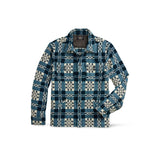 RRL Giacca camicia jacquard Blue Panna