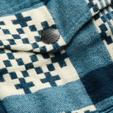RRL Giacca camicia jacquard Blue Panna