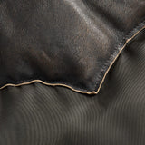 RRL Giacca con carré in pelle Nero