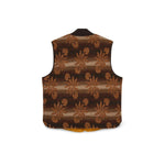 RRL Gilet uomo in lana e cashmere Marrone