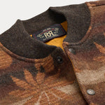 RRL Gilet uomo in lana e cashmere Marrone