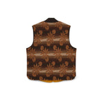 RRL Gilet uomo in lana e cashmere Marrone
