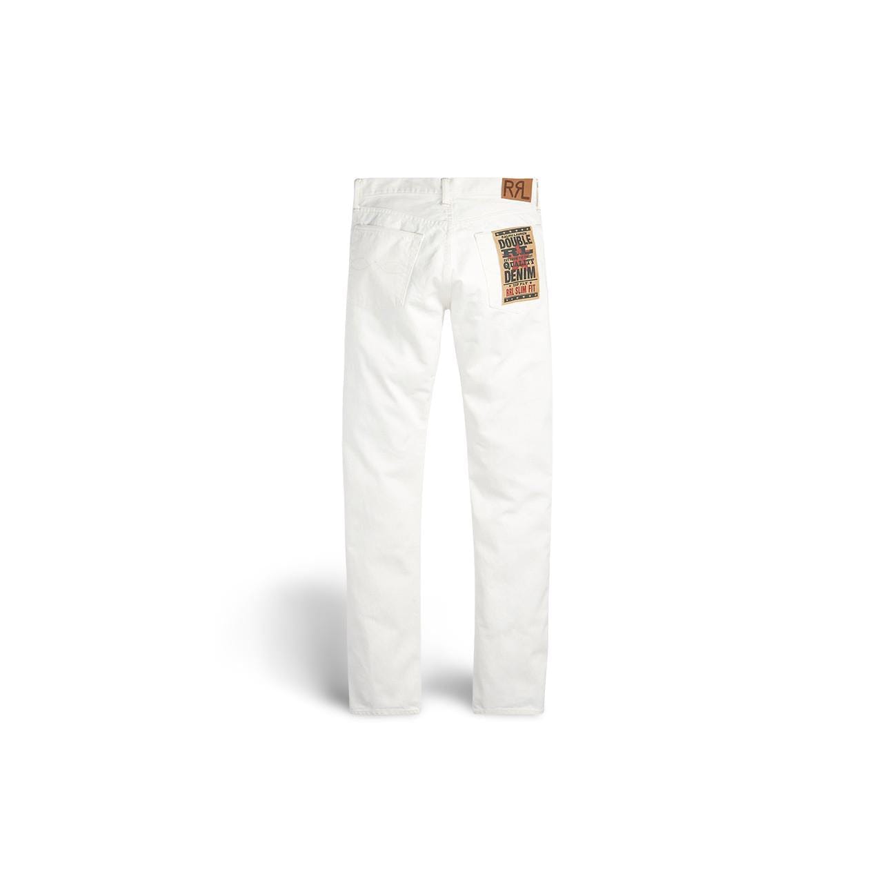 RRL Jeans Slim Fit Bianco