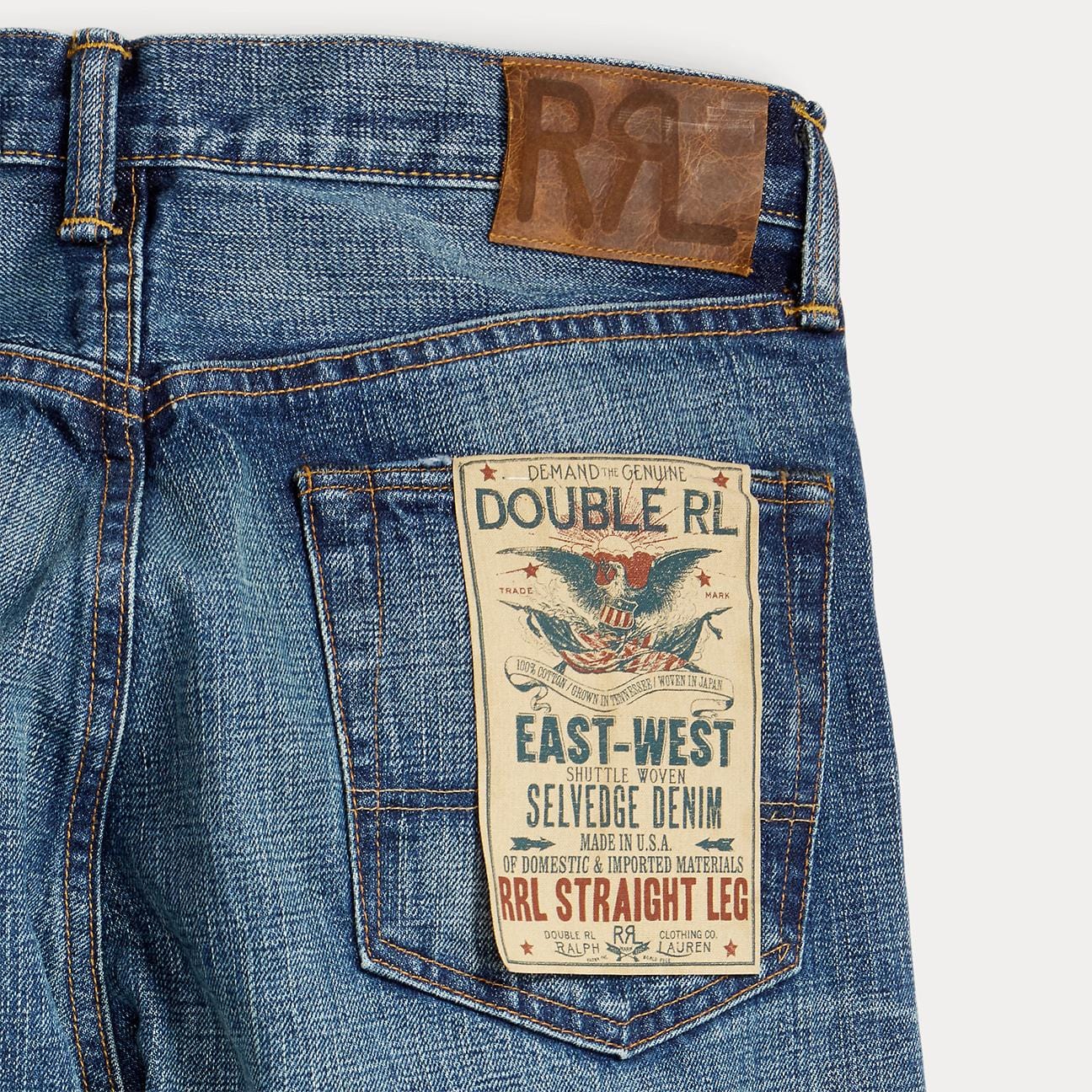 RRL Jeans straight cinosa  Hillsview Wash