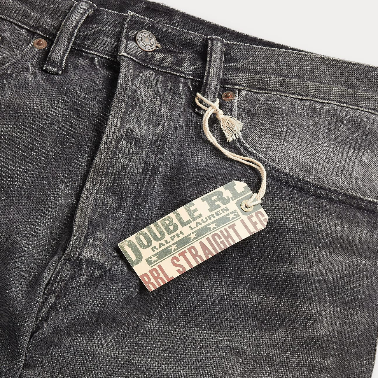 RRL Jeans uomo a Straight Black Wash