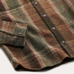 RRL Maglia a camicia uomo a quadri Verde