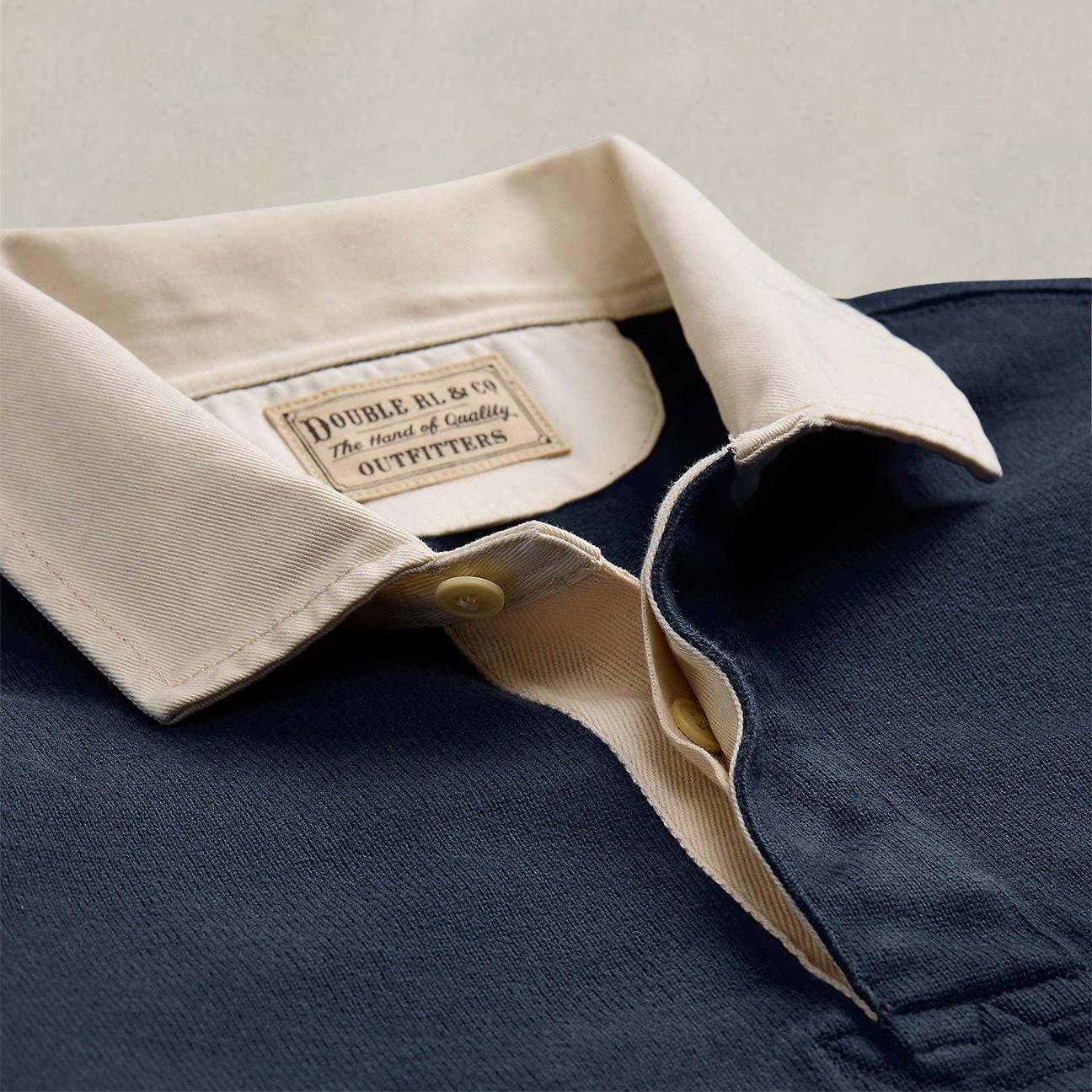 RRL Maglia da rugby oversize in jersey Blue