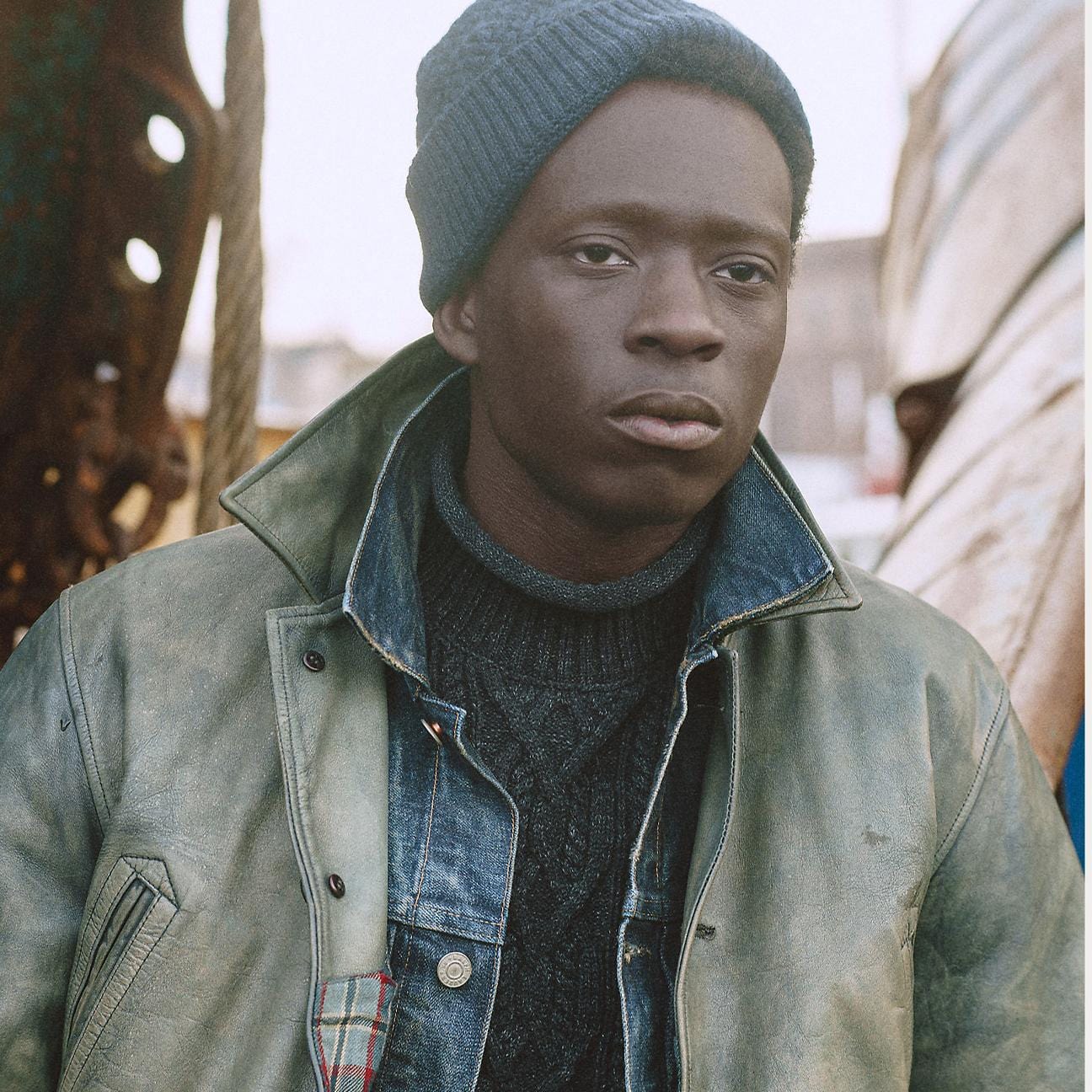RRL Maglia uomo in cotone e lana Black