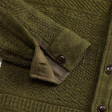 RRL Overshirt uomo in cotone e lana Verde Militare
