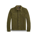 RRL Overshirt uomo in cotone e lana Verde Militare