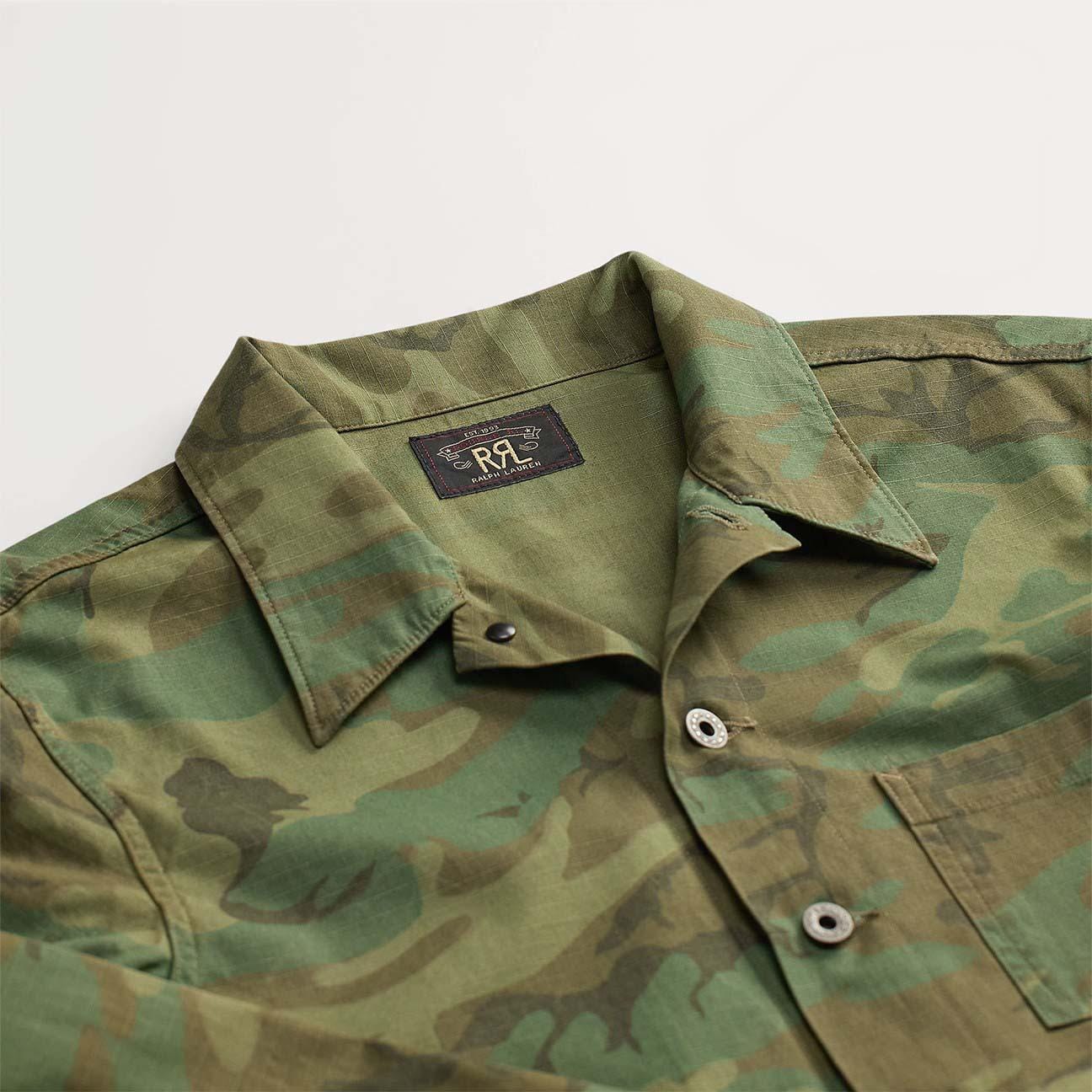 RRL Overshirt uomo in ripstop Camouflage