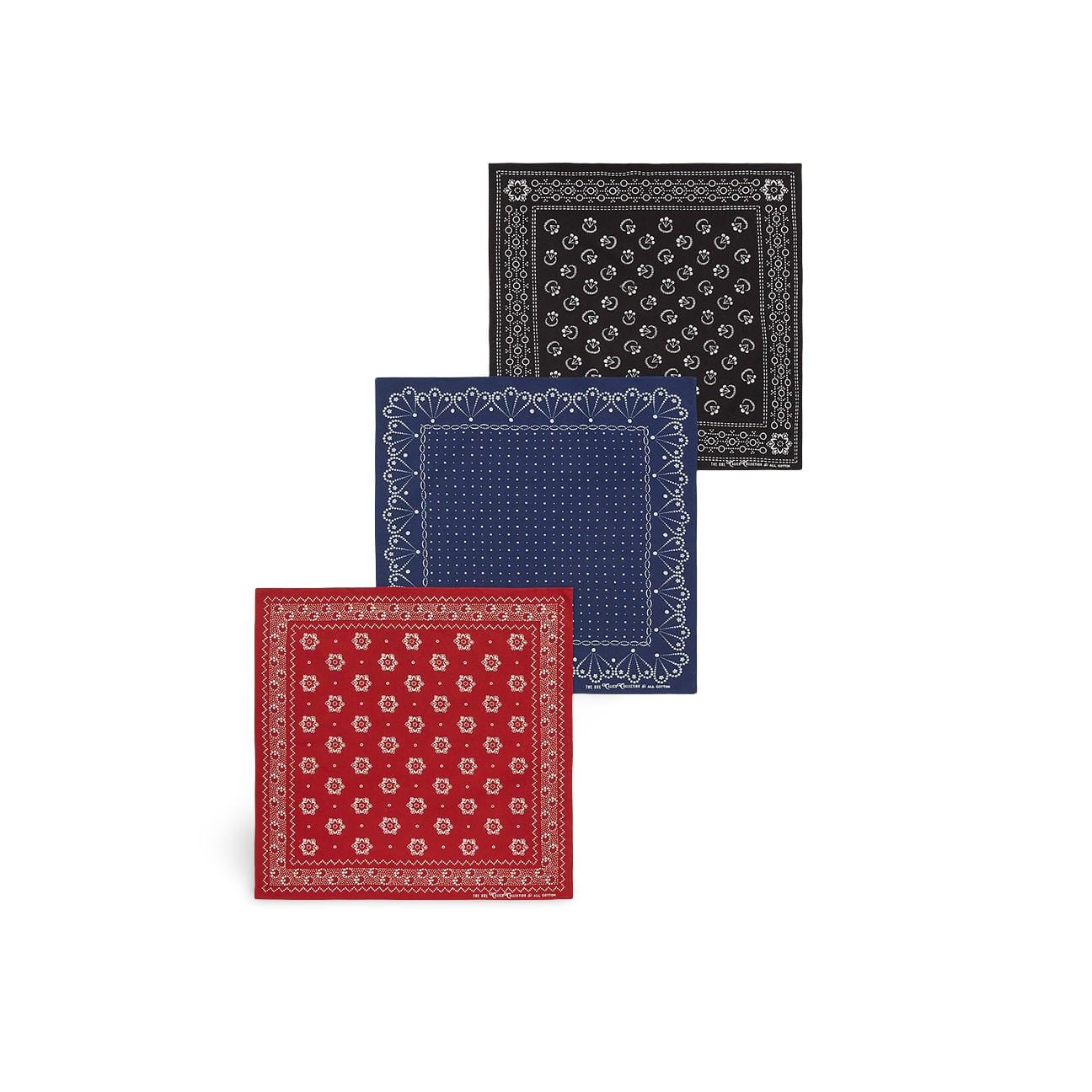 RRL Pacco Tre Bandane in cotone