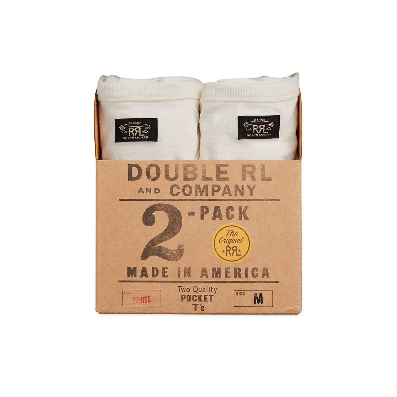 RRL Pack di due T-Shirt Bianco
