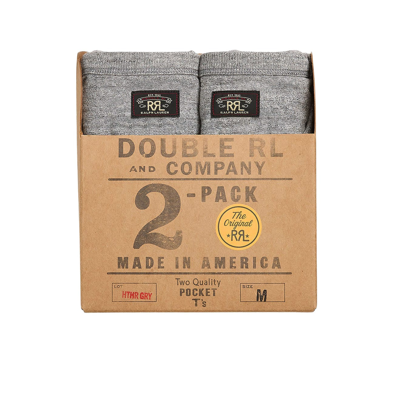 RRL Pack di due T-Shirt Grigio