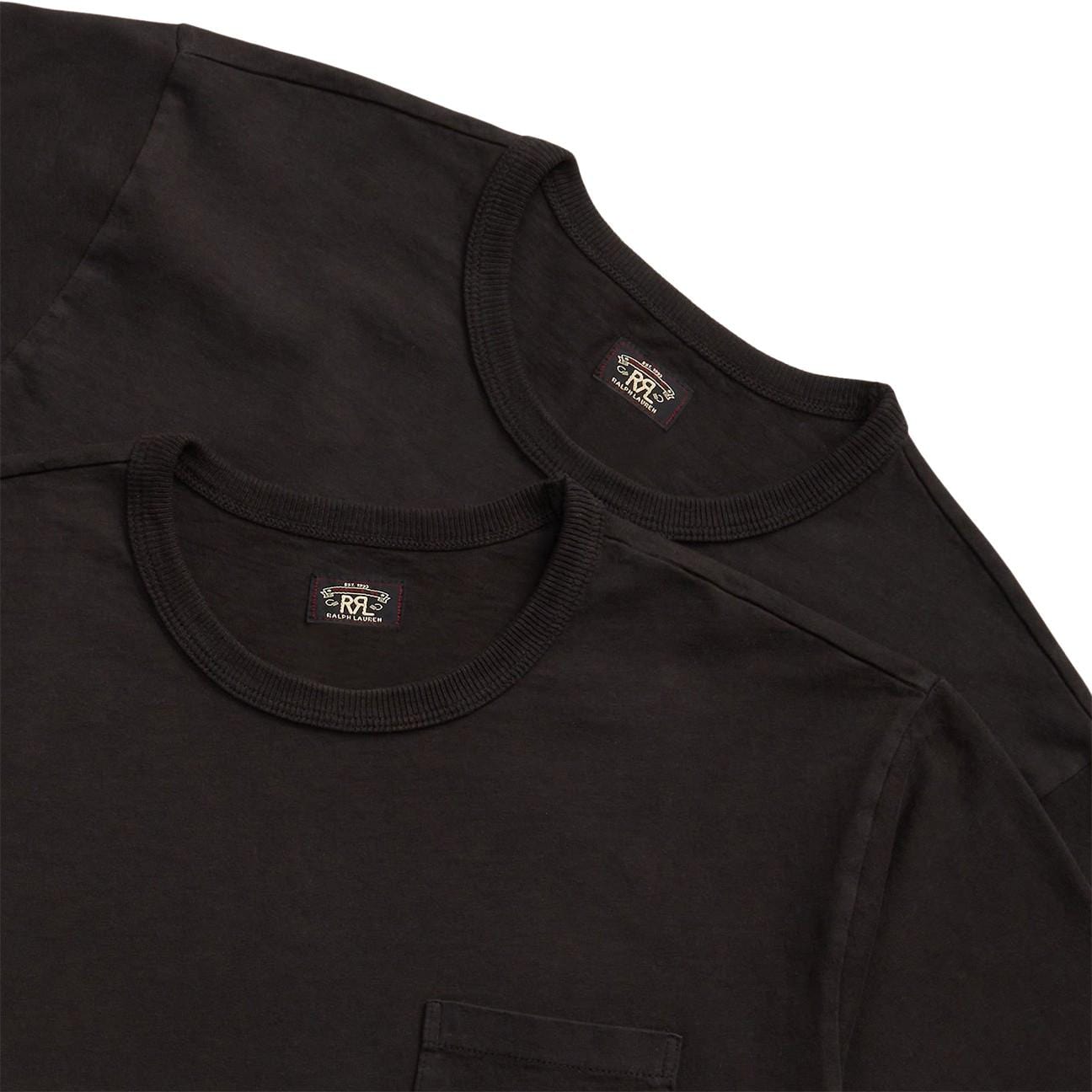 RRL Pack di due T-Shirt Nero