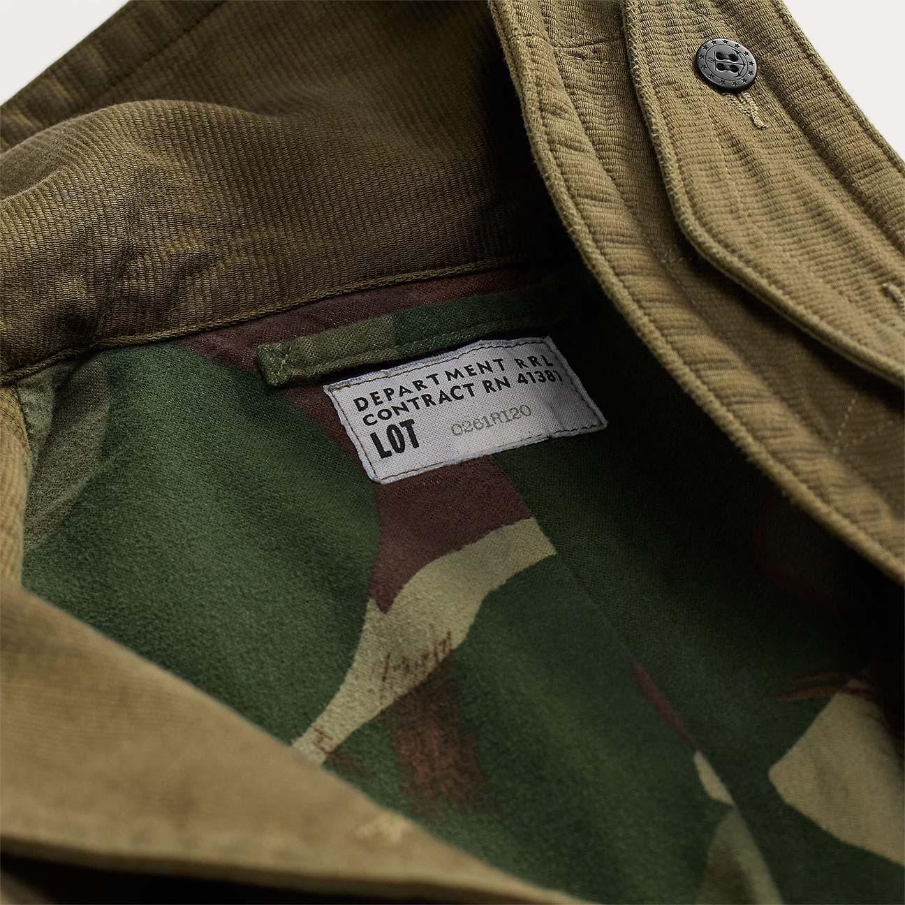 RRL Peacot uomo Verde in cotone  Verde Militare