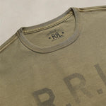 RRL T-Shirt in jersey con logo Verde Militare