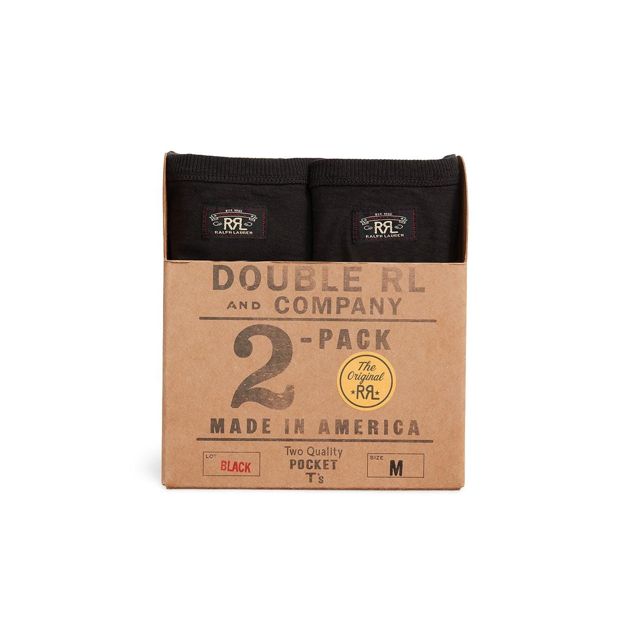 RRL T-Shirt pack uomo in cotone Nero