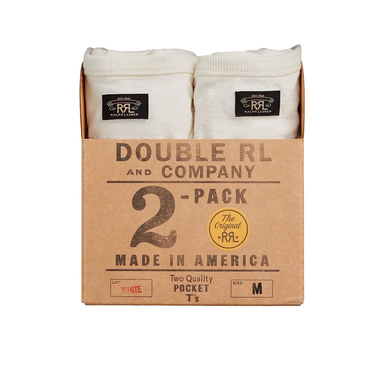 RRL T-Shirt pack uomo in cotone Warm White