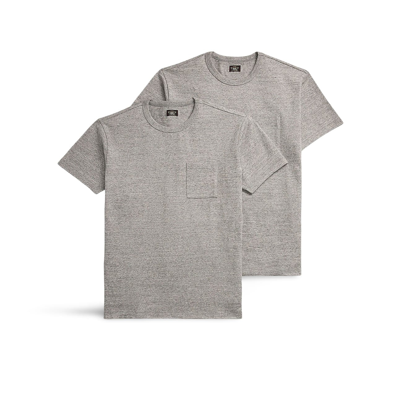 RRL T-Shirt uomo 2 Pack in jersey Grey Melange
