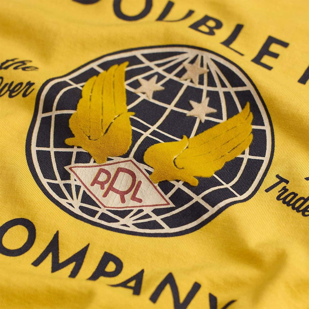 RRL T-Shirt uomo con grafica Giallo
