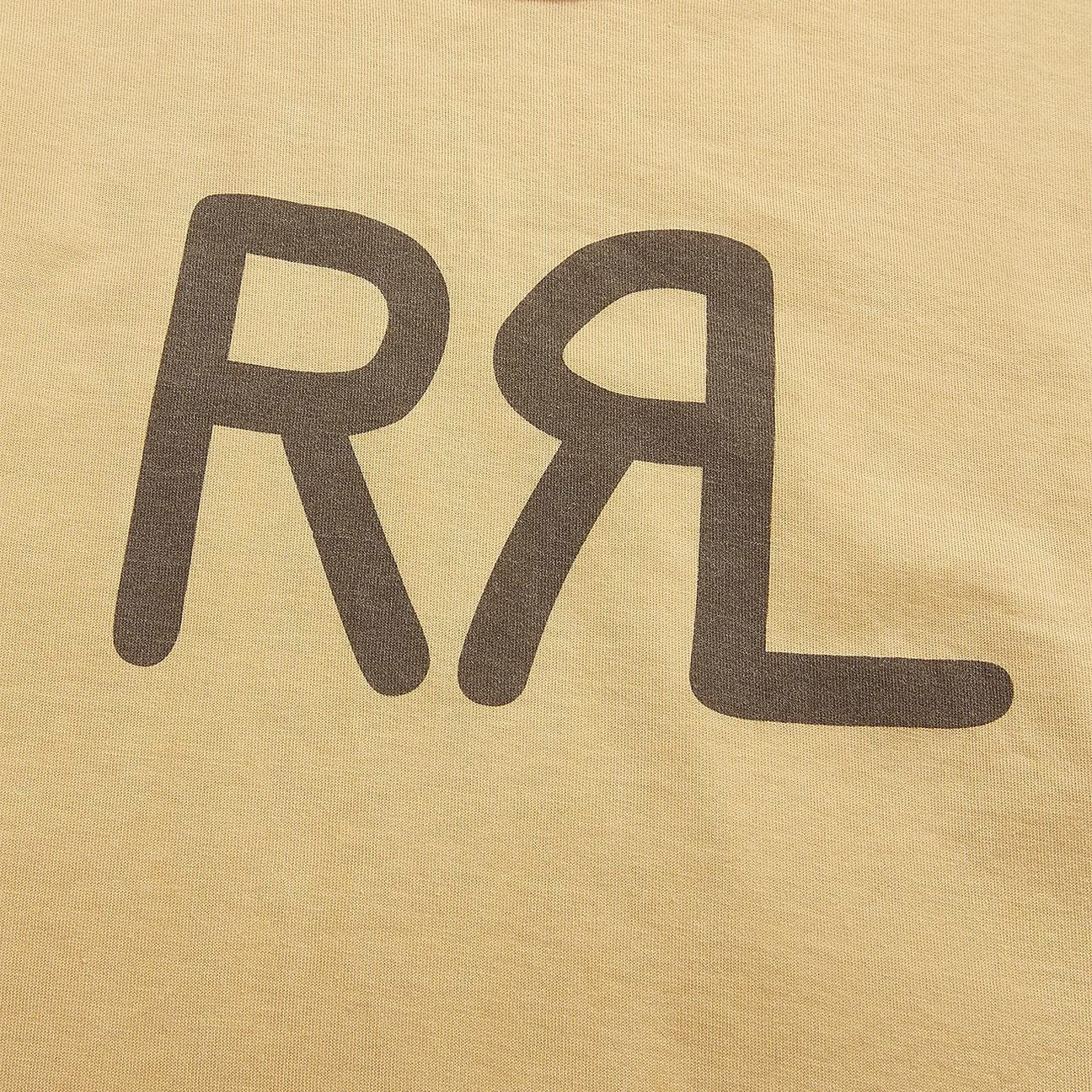 RRL T-Shirt uomo con logo ranch RRL Ocra