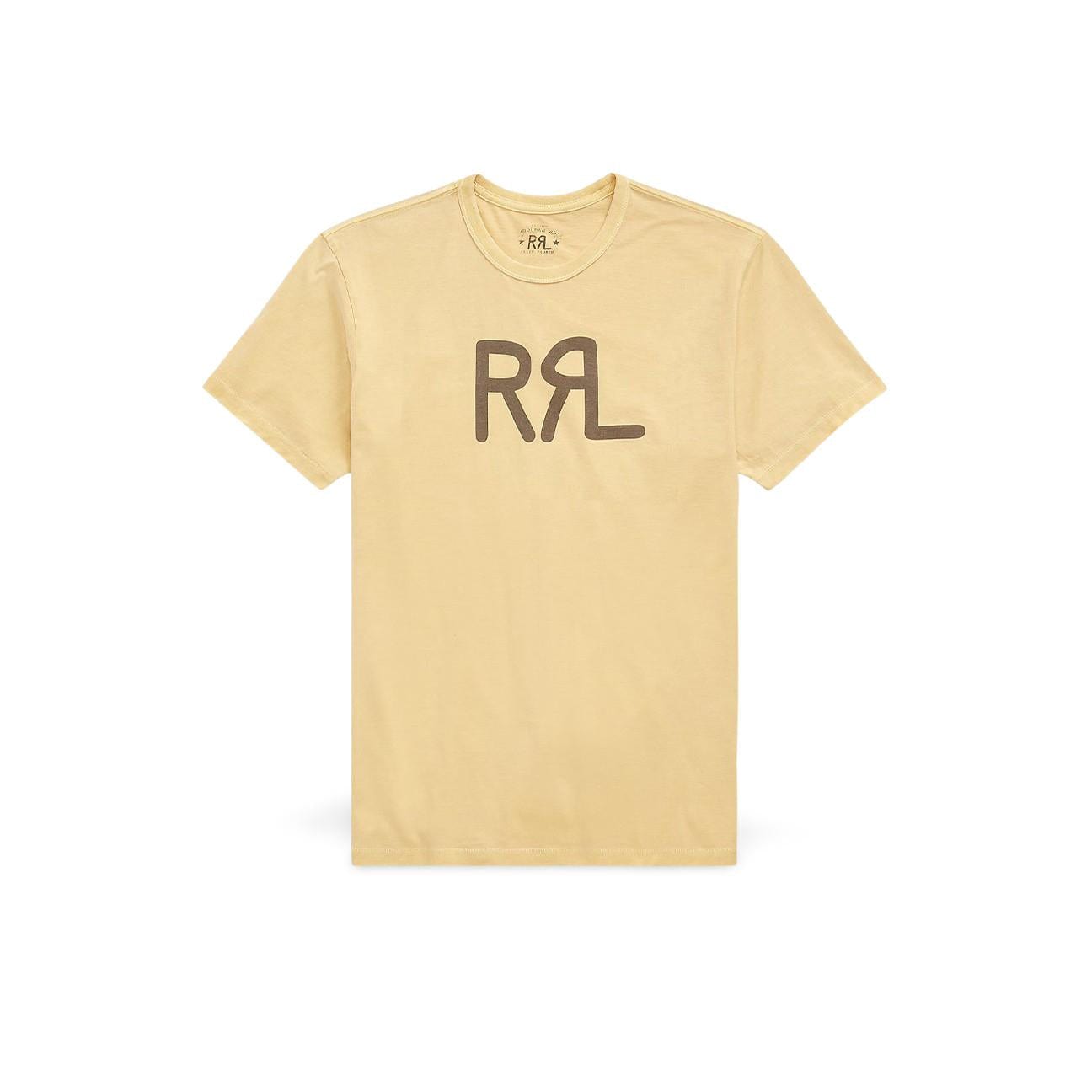 RRL T-Shirt uomo con logo ranch RRL Ocra