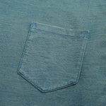 RRL T-Shirt uomo con taschino Indigo Blue lavato