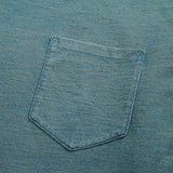 RRL T-Shirt uomo con taschino Indigo Blue lavato