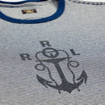 RRL T-Shirt uomo in cotone a righe Blue