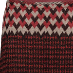 SIYU Gonna jacquard geometrico Rosso