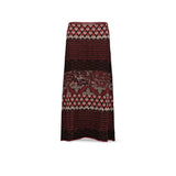 SIYU Gonna jacquard geometrico Rosso