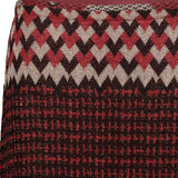 SIYU Gonna jacquard geometrico Rosso