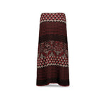 SIYU Gonna jacquard geometrico Rosso