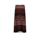 SIYU Gonna jacquard geometrico Rosso