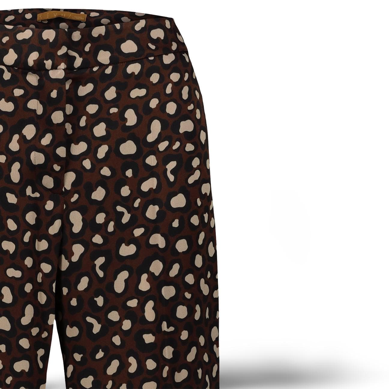 SIYU Pantalone  donna a palazzo Animalier Print