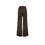 SIYU Pantalone  donna a palazzo Animalier Print