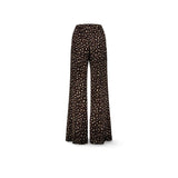 SIYU Pantalone  donna a palazzo Animalier Print