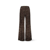 SIYU Pantalone  donna a palazzo Animalier Print