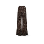 SIYU Pantalone  donna a palazzo Animalier Print