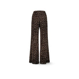 SIYU Pantalone  donna a palazzo Animalier Print