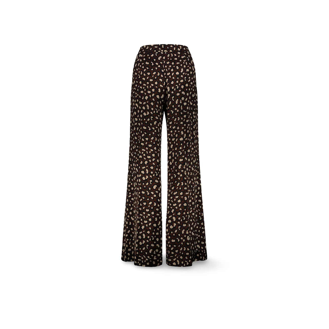 SIYU Pantalone  donna a palazzo Animalier Print