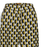 SIYU Pantalone donna stampa geo Blue Olio