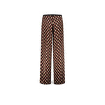 SIYU Pantalone donna stampa geometrica Rosso
